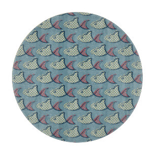 Tabla De Cortar Modelo de los pescados del lunar