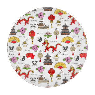 Tabla De Cortar Modelo de los símbolos de China
