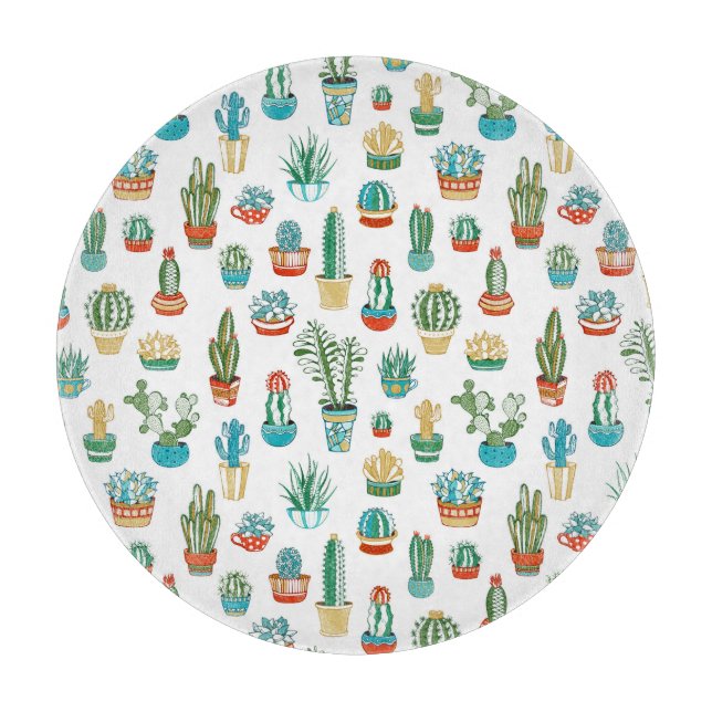 Tabla De Cortar Modelo de los Succulents (Anverso)