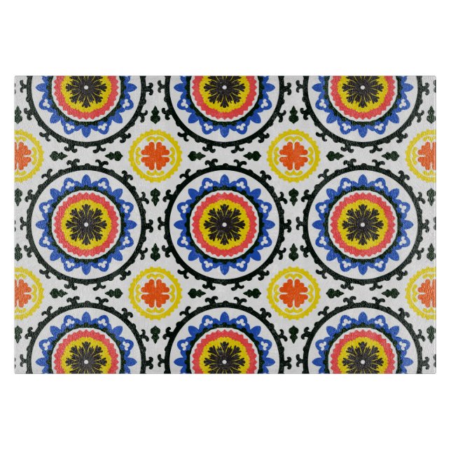 Tabla De Cortar Modelo de Suzani (Anverso)
