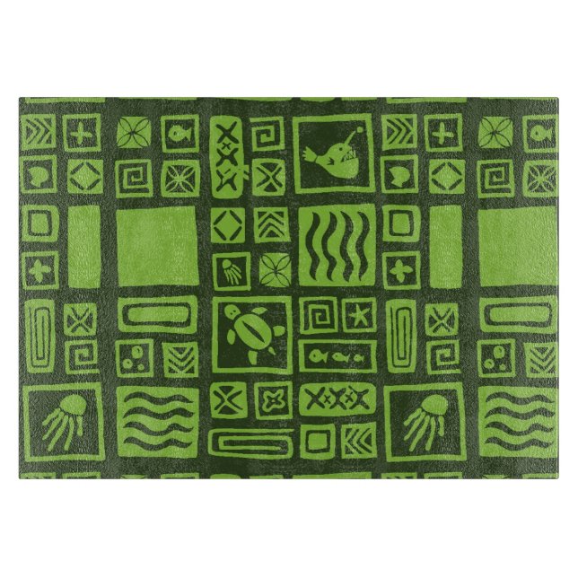 Tabla De Cortar Modelo de Tiki (Anverso)