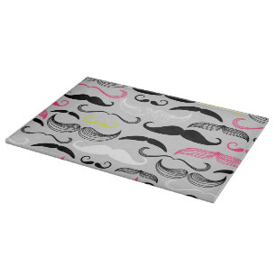 Tabla De Cortar Modelo del bigote, estilo retro