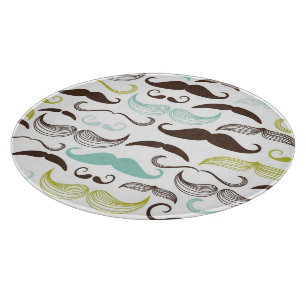 Tabla De Cortar Modelo del bigote, estilo retro 2