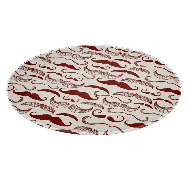 Tabla De Cortar Modelo del bigote, estilo retro 3 (Borde)