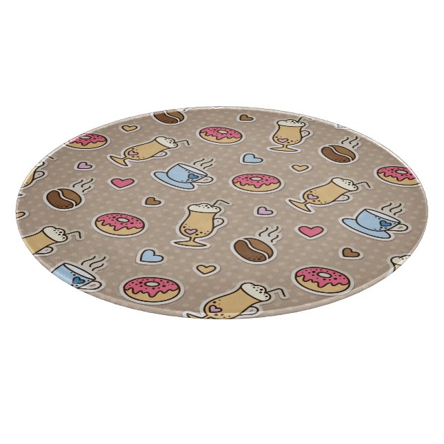 Tabla De Cortar Modelo del café (Borde)