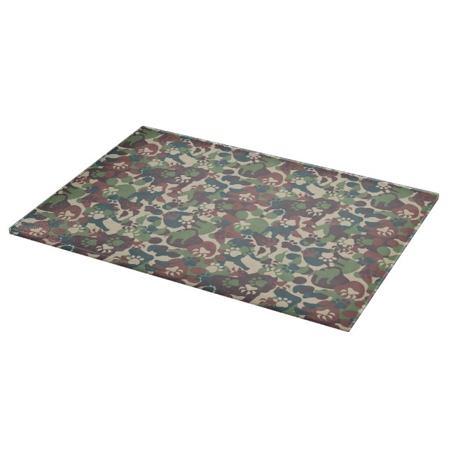 Tabla De Cortar Modelo del camuflaje del perro (Borde)