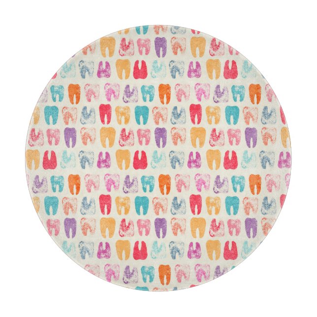 Tabla De Cortar Modelo del diente del Grunge (Anverso)