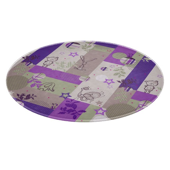 Tabla De Cortar Modelo del edredón del bebé (Borde)