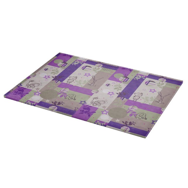 Tabla De Cortar Modelo del edredón del bebé (Borde)