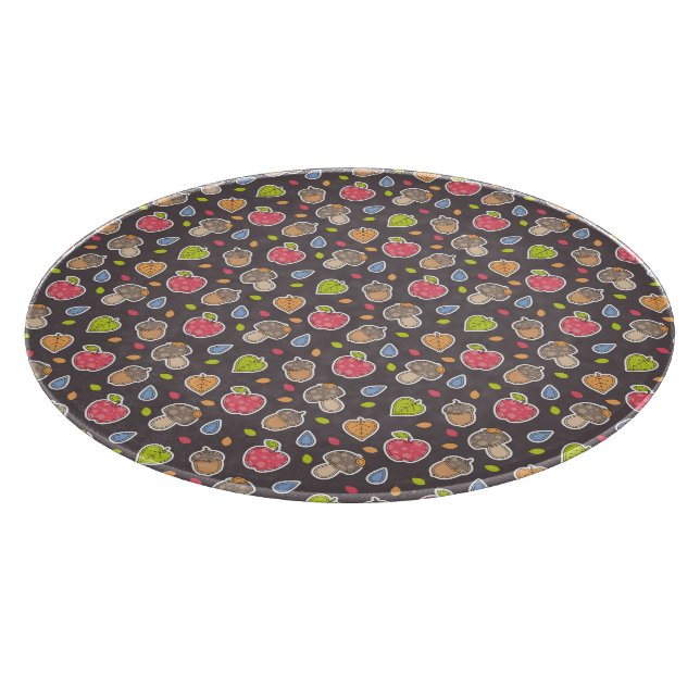 Tabla De Cortar modelo del otoño (Borde)