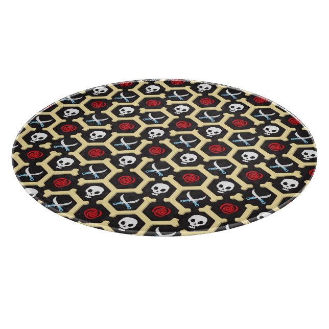 Tabla De Cortar Modelo del tema del bandido (Borde)