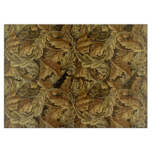 Tabla De Cortar Modelo del vintage de William Morris de las hojas