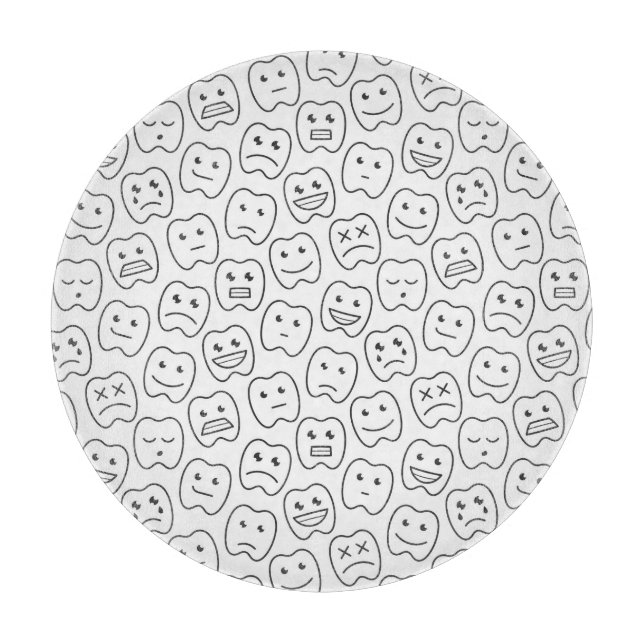 Tabla De Cortar Modelo feliz de los dientes (Anverso)