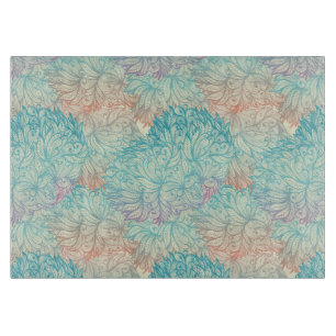 Tabla De Cortar Modelo floral multicolor del Doodle