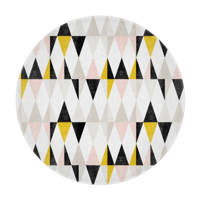 Tabla De Cortar Modelo geométrico partido del triángulo (Anverso)