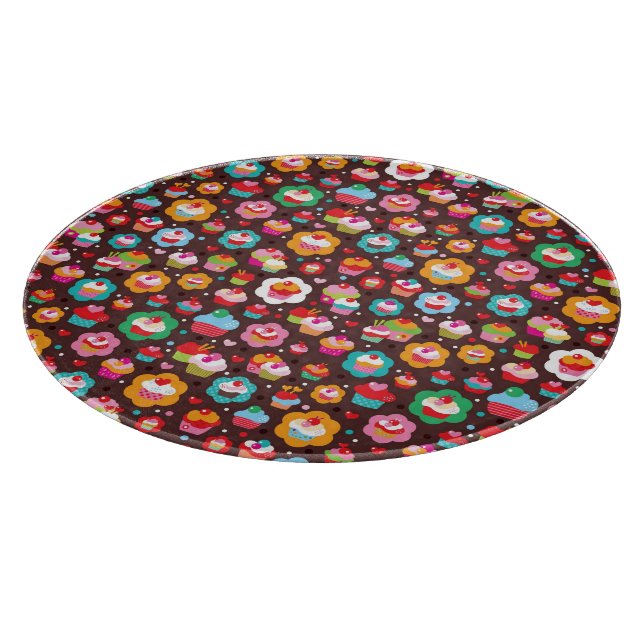 Tabla De Cortar Modelo lindo de la torta de la taza (Borde)