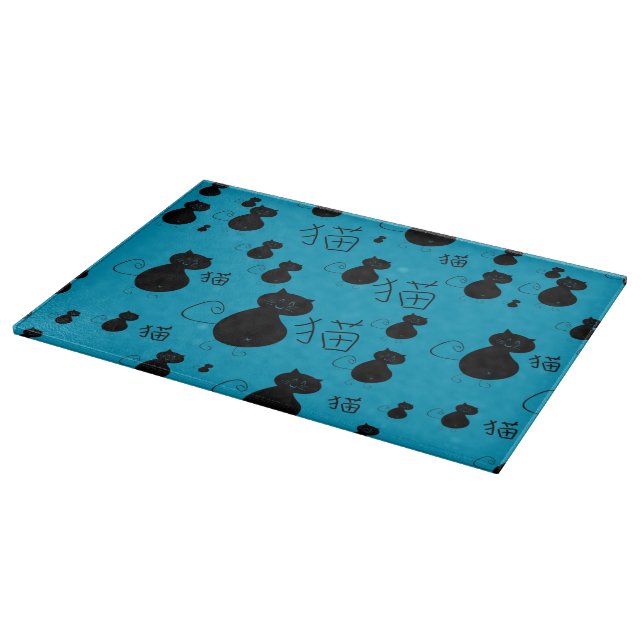 Tabla De Cortar Modelo lindo del gatito (Borde)