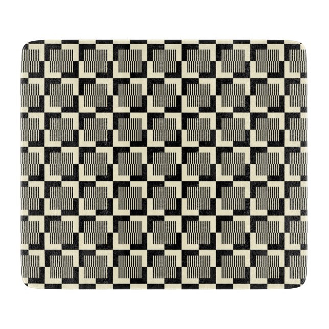 Tabla De Cortar Modelo negro y del moreno retro (Anverso)