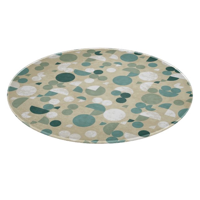 Tabla De Cortar Modelo retro abstracto (Borde)