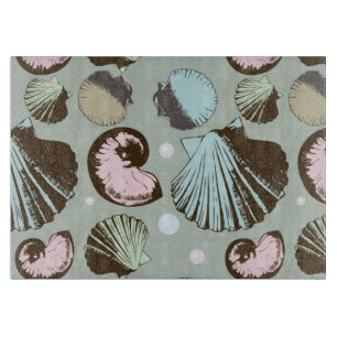 Tabla De Cortar Modelo retro del Seashell
