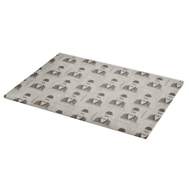 Tabla De Cortar Modelo retro para el hombre (Borde)