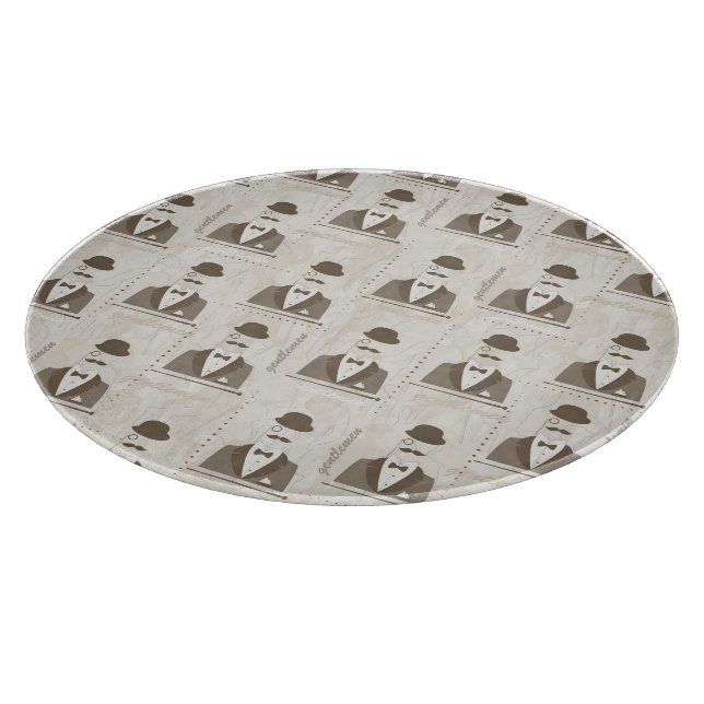 Tabla De Cortar Modelo retro para el hombre (Borde)