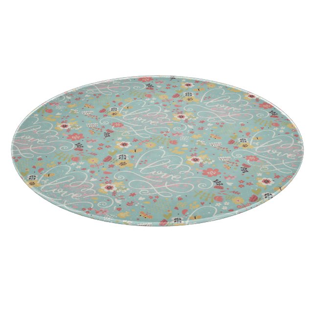 Tabla De Cortar Modelo romántico brillante moderno (Borde)