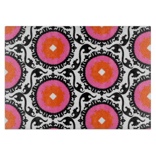 Tabla De Cortar Modelo rosado de Suzani
