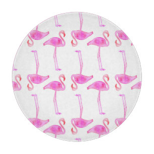 Tabla De Cortar Modelo rosado del flamenco