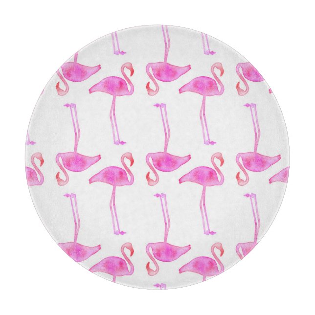 Tabla De Cortar Modelo rosado del flamenco (Anverso)