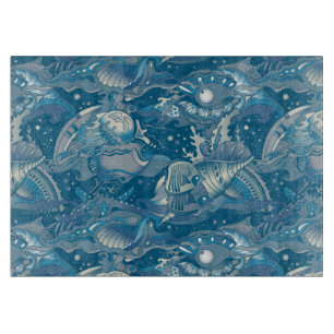 Tabla De Cortar Modelo tropical del mar