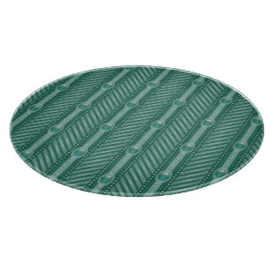 Tabla De Cortar Modelo verde azulado ornamental