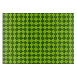 Tabla De Cortar Modelo verde del diamante de la combinación por
