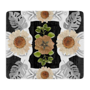 Tabla De Cortar Modern abstract floral art