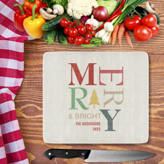 Tabla De Cortar Moderna Y Moderna Merry Y Brillante Colorido Minim