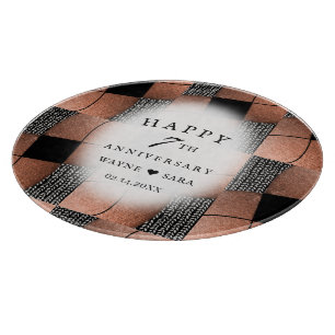 Tabla De Cortar Moderno 7º Copper + Aniversario de la Lana