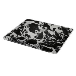Tabla De Cortar Moderno negro y blanco