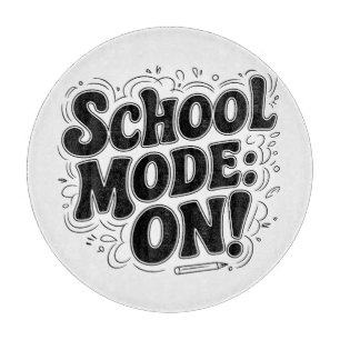 Tabla De Cortar Modo escolar: ¡ON! Diseño de inspiración vintage