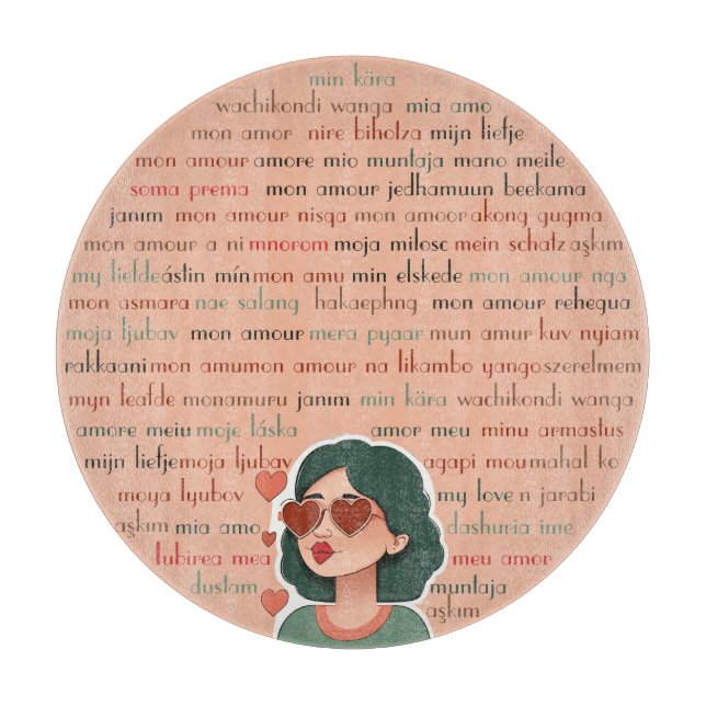 Tabla De Cortar Mon Amour (Anverso)