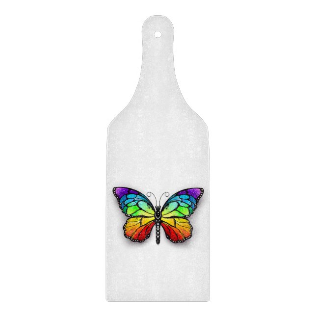 Tabla De Cortar Monarca de mariposa arcoiris (Anverso)