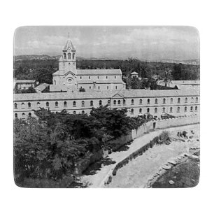Tabla De Cortar Monasterio vintage de la isla de Saint-Honorat en 