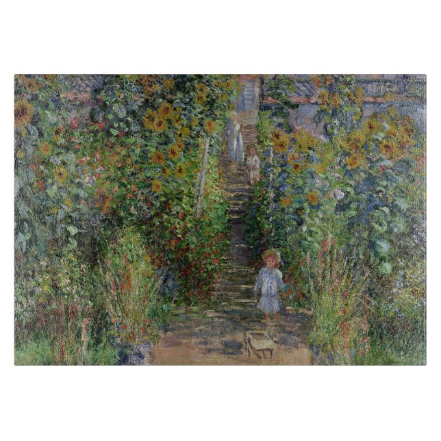 Tabla De Cortar Monet Garden Vetheuil Impresionim Pintura (Anverso)