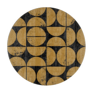 Tabla De Cortar Monocromo, geométrico, sin costura escandinava