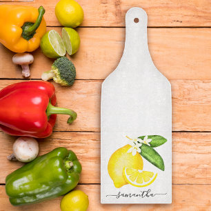 Tabla De Cortar Monograma de cítricos limón