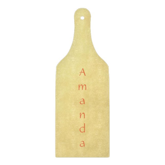 Tabla De Cortar Monograma dorado de bonito (Anverso)