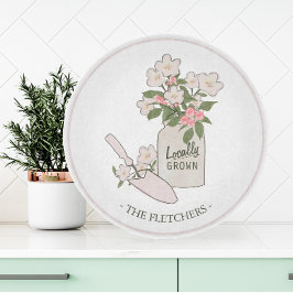 Tabla De Cortar Monograma floral de jardinería