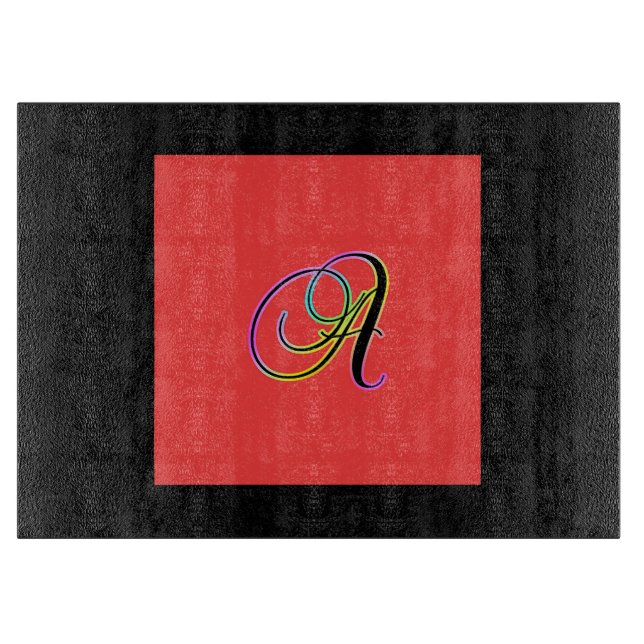 TABLA DE CORTAR MONOGRAMA INICIAL A (Anverso)