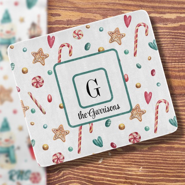 Tabla De Cortar Monograma, Navidades dulces de Goodies (Subido por el creador)