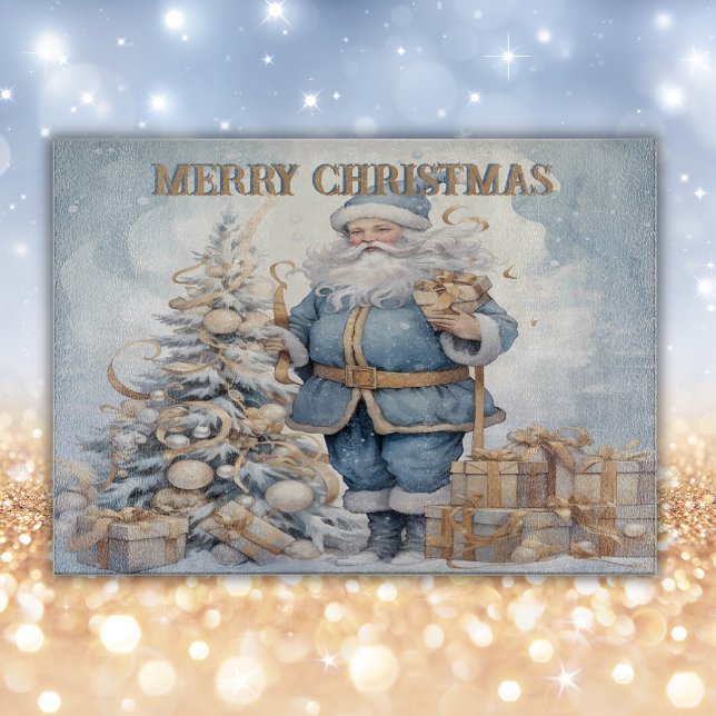 Tabla De Cortar Monograma navideño de Santa Merry | (Subido por el creador)