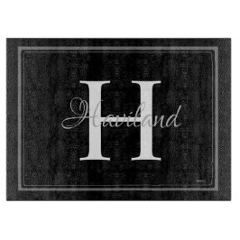 Tabla De Cortar Monograma personalizado de dos tonos de HAMbyWG